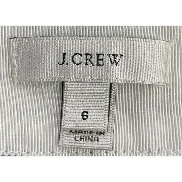 J. Crew Women's Size 6 Navy/White Striped Sailor Linen Blend Pleated Shorts - Picture 5 of 8